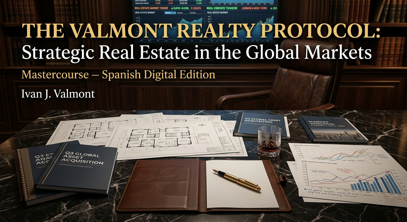 "EL PROTOCOLO VALMONT REALTY: Inversión Inmobiliaria Estratégica en los Mercados Globales (Masterclass – Edición Digital en Español)"