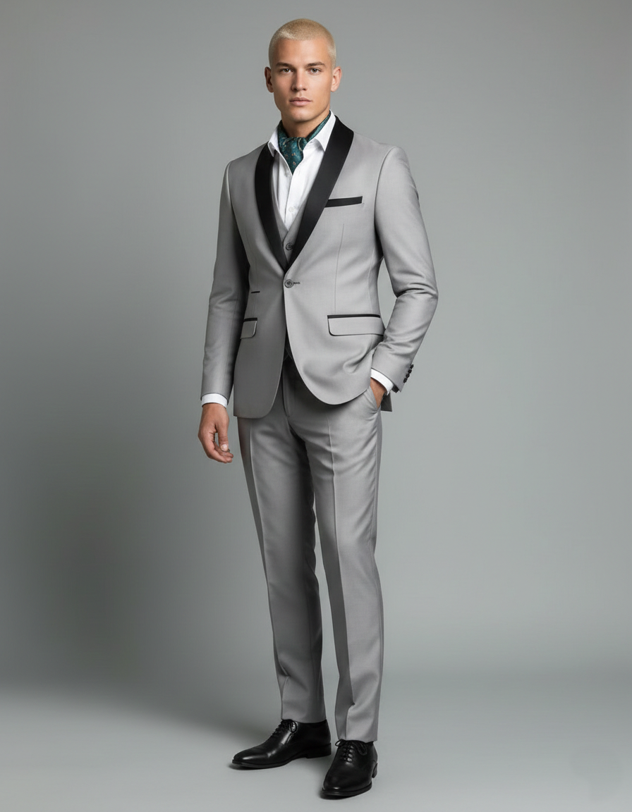 Men's Slim Fit Formal Tuxedo Suit for Businessman